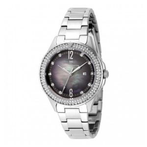 Relógio Feminino TechnoMarine Luna Tides com Mostrador de Madrepérola 33mm Aço TM826008