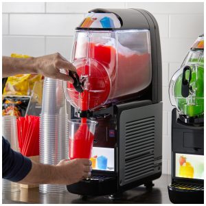 Tigela dupla de encaixe Vollrath BR0208 para máquinas de bebidas congeladas 10 L em policarbonato transparente