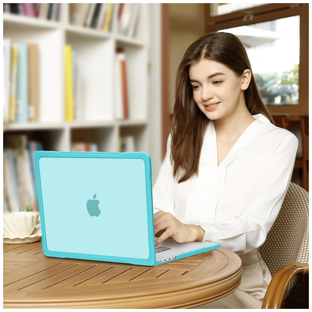 MOSISO Capa Rígida para MacBook Pro 16" 2025-2021, TPU Anti-Risco e Anti-Dedadas, com Filme de Teclado e Adaptador Tipo C, Turquesa - Imagem 6