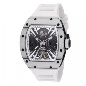 Relógio Masculino Invicta S1 Rally Vortex Automático com Mostrador Esqueleto 41mm Branco 49028