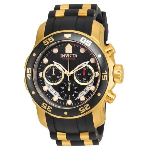 Relógio Masculino Pro Diver SCUBA Invicta 21928 Preto e Dourado