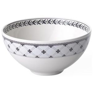 Bowl Elegante e Sofisticado com Capacidade de 200mL Material de Porcelana Premium e Formato Redondo Villeroy Boch Branca e Cinza