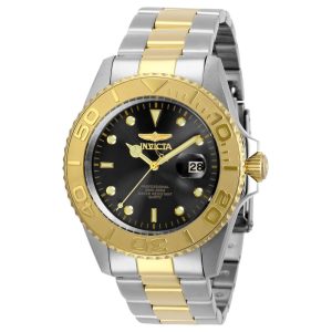 Relgio masculino profissional - 43 mm. Ao. Ouro 29948 Invicta