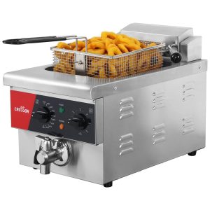Fritadeira Elétrica Profissional 6 Litros de Capacidade Aço Inoxidável 110V 1800W Crosson