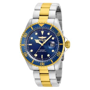 Relgio masculino profissional - 43 mm. Ao. Ouro 22058 Invicta