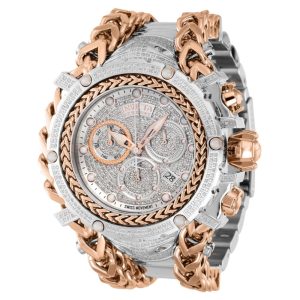 Reserve Gladiator 292 quilates diamante suo Ronda Z60 calibre relgio masculino - 583 mm. Ao. Ouro Rosa 35058 Invicta