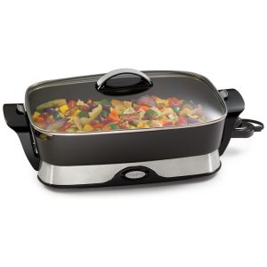 Panela Elétrica Multifuncional Antiaderente 1500W 110v PRESTO 6857 Preto