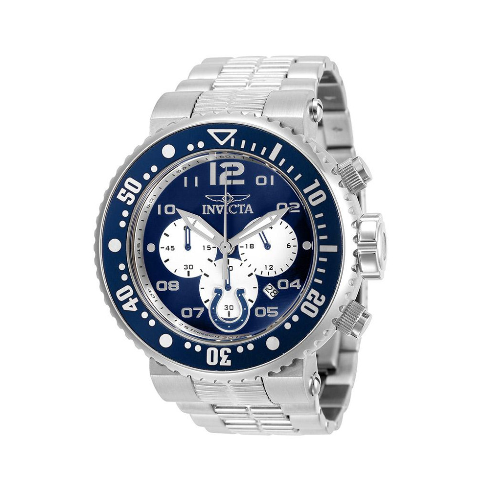 NFL Indianapolis Colts Relógio Masculino - 52mm. Aço ZG-30268