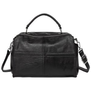 Bolsa Feminina de em Couro Vegano VASCHY VAWB051BA Preto