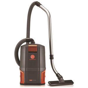 Aspirador de Pó Comercial 56L com Filtro HEPA Tecnologia Hexaguard e 2 Velocidades 110V 1200W Hoover Commercial Preto e Laranja