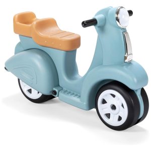 Moto Infantil Vintage de Empurrar Desenvolve Equilíbrio com 4 Rodas 15 a 4 Anos Step2 Azul