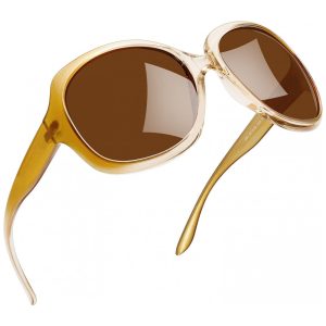 Óculos de Sol Feminino com Proteção UV Joopin B08 Marrom Champanhe