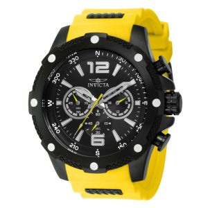 Relógio Masculino Analógico de Quartzo 50mm Invicta I Force 42998 Amarelo e Preto