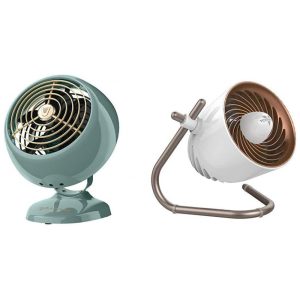 Conjunto de Ventiladores de Mesa Retro Vornado 110V 21W Verde e Branco
