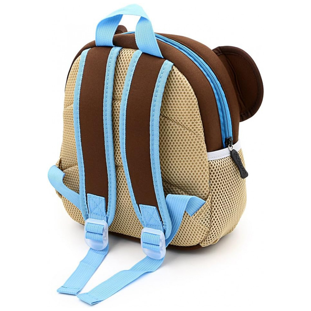 Mochila infantil Hipiwe macaco em neoprene marrom - Imagem 9