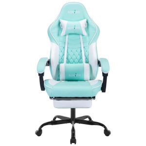 Cadeira Gamer Ergonômica com Apoio para Lombar e Cabeça SUKIDA Azul
