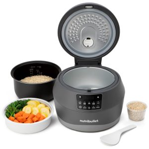 Panela de Arroz Elétrica 2.5L 600W 110v NUTRIBULLET NBG50100 Preto