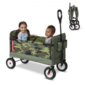 Carrinho de Passeio 3 em 1 Multifuncional Peso Máximo 68 kg Camuflado RADIO FLYER 3975Z Verde
