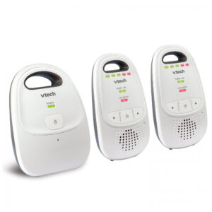 Babá Eletrônica Áudio VTech Preto Alcance 300m Bateria Recarregável DM112-2