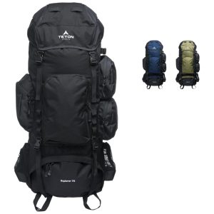Mochila de Acampamento Camping 75L Impermeável TETON SPORTS Preto