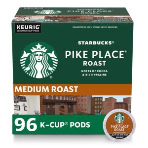 Keurig K Cup Café Store Média Pike Place 96u STARBUCKS 40762111189941 Marrom