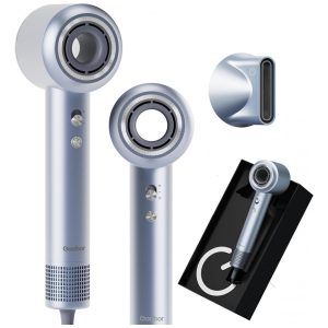Secador de Cabelo Gaabor 130000 RPM Íonico de Alta Velocidade para Secagem Rápida com 680 Milhões de Íons Negativos Leve e Silencioso em Azul