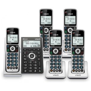 Sistema de Telefone sem Fio com Bluetooth e Bloqueador de Chamadas VTech VS306 5 Aparelhos