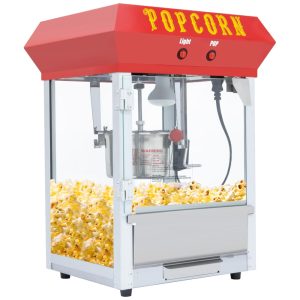 Pipoqueira Estilo Bar Máquina de Pipoca Elétrica de 600W para Cinema em Casa Festas e EventosDvsripa