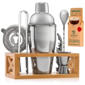 Kit Bn Profissional 6 Peças em Aço Inoxidável com Suporte e Livro de Receitas ROYALE MIX MODERN Prateado