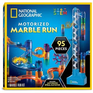 Blue Marble: National Geographic Marble Run com Elevador Motorizado - Kit de 95 Peças para Labirinto de Mármore com ElevadorBlue Marble