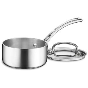 Panela com Tampa 1 Litro em Aço Inoxidável Triplo Cuisinart French Classic