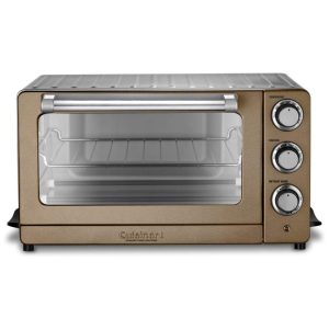Forno Elétrico de Bancada Antiaderente 1800W Aço Inoxidável 110v CUISINART TOB 60N1CS Dourado escuro
