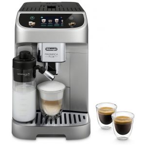 Máquina de Café Espresso Automática DeLonghi Magnifica Plus - Preparo de 18 Receitas com Apenas um Toque Moedor Integrado
