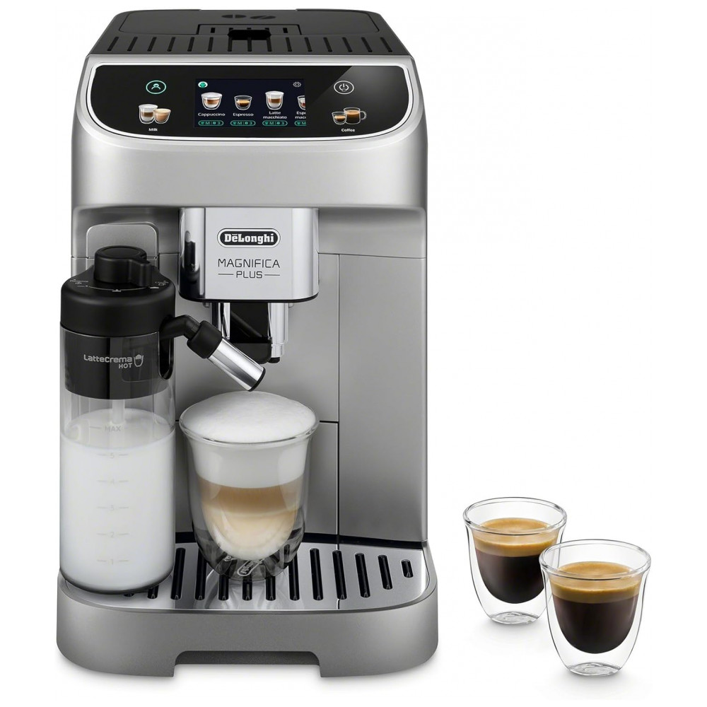 Máquina de Café Espresso Automática DeLonghi Magnifica Plus - Preparo de 18 Receitas com Apenas um Toque, Moedor Integrado,