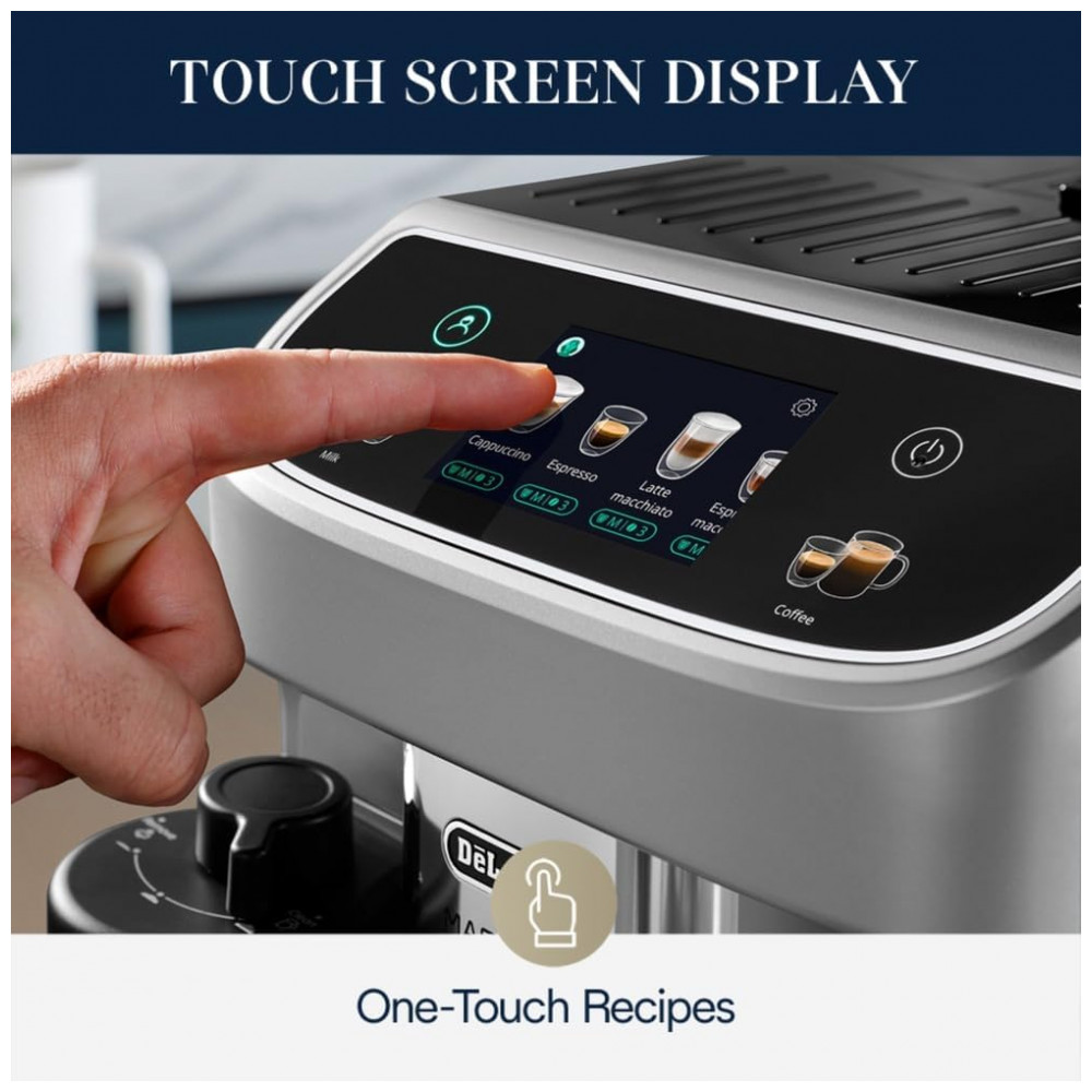 Máquina de Café Espresso Automática DeLonghi Magnifica Plus - Preparo de 18 Receitas com Apenas um Toque, Moedor Integrado, - Imagem 5