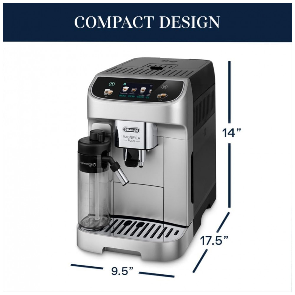 Máquina de Café Espresso Automática DeLonghi Magnifica Plus - Preparo de 18 Receitas com Apenas um Toque, Moedor Integrado, - Imagem 6