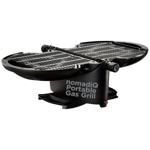 Churrasqueira a Gás Portátil serve até 5 Pessoas 5000 BTU 110v NOMADIQ Preto