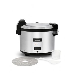 Panela de Arroz Elétrica 72 Litros em Aço Inoxidável com Modo Quente Automático e Tampa Interna Destacável 110V CUCKOO CR3032 Prata