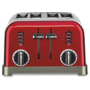 Torradeira 180MR Metal Classic 4 Slice Metálico 110 V CUISINART CPT 180MRP1 Vermelho