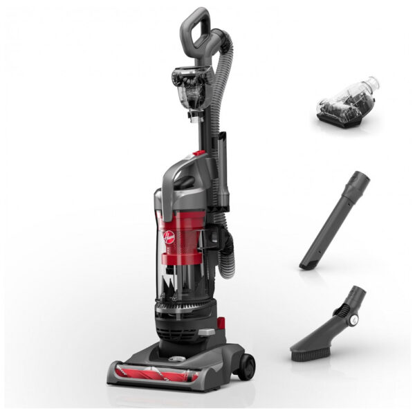 Aspirador de Pó Hoover Rewind Pet Upright Bagless para Carpetes e Pisos Duros, Limpeza Acima do Chão, Fio Automático Retrátil,