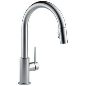 Torneira Cozinha com Pulverizador Pull Down em Níquel Escovado Delta Faucet Trinsic 9159-AR-DST
