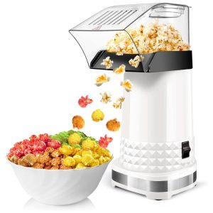 Pipoqueira MiKoSoRu 1200W: Sem Óleo Livre de BPA Certificado ETL Sabores Personalizados e Alta Taxa de Estouro - Ideal para Pipocas Crocantes