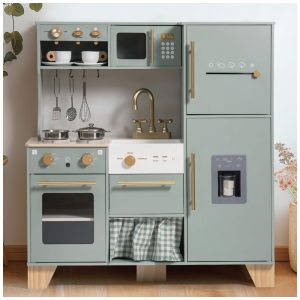 Cozinha Educativa de Madeira ROBUD para Crianças Pequenas com Eletrodomésticos