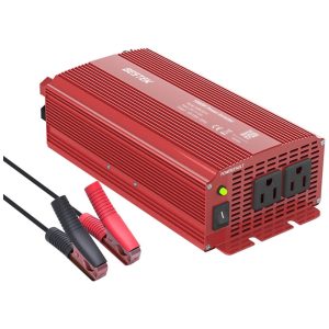 Inversor de Potência Automotivo 1000W 12V BESTEK 4350464960 Vermelho