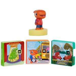 Coleção de Histórias para Máquina dos Sonhos Little Tikes 1 Personagem e 3 Historias Dinossauro