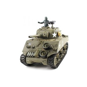 Tanque de Guerra TOUCAN RC HOBBY US M4A3 Sherman com Controle Remoto Escala 116Verde