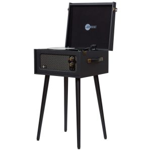 Vitrola Toca Discos com Plataforma 3 Velocidades com Bluetooth sem fio 78 RPM ARKROCKET ARK 01 PK Rosa