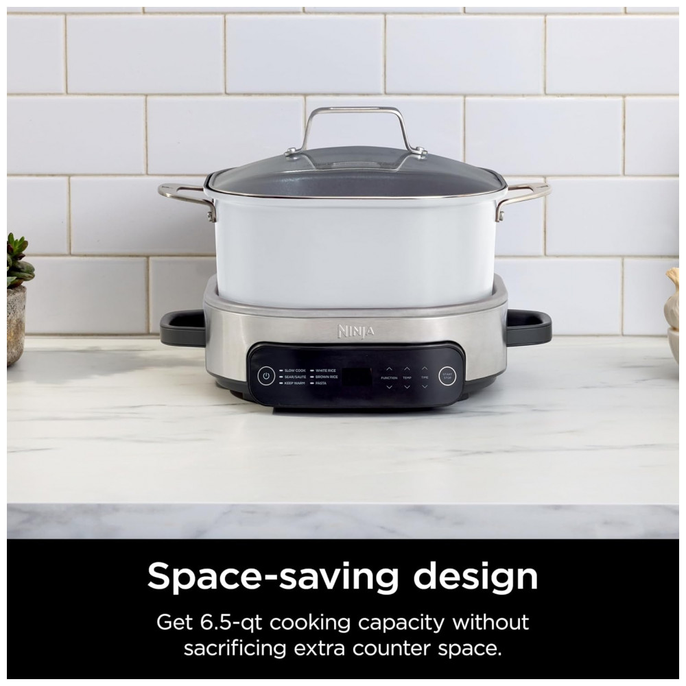 Ninja Foodi 615 litros Possible Cooker 6 em 1 Multi Cooker Branco/Aço Inoxidável - Imagem 5