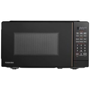Forno Micro-ondas TOSHIBA Pequeno com 11 Níveis de Potência ChefDefrost Modo Eco com Som Ligado/Desligado 1982 litros 700W Preto
