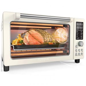 Forno Elétrico 12 em 1 com Capacidade de 19L Material de Aço Inoxidável e Tela LCD 110V 1800W Nuwave Creme